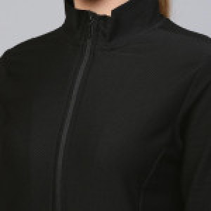 Women Black Solid Sweatshirt